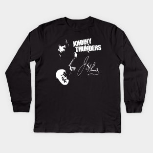 Johnny Thunders Signature Kids Long Sleeve T-Shirt